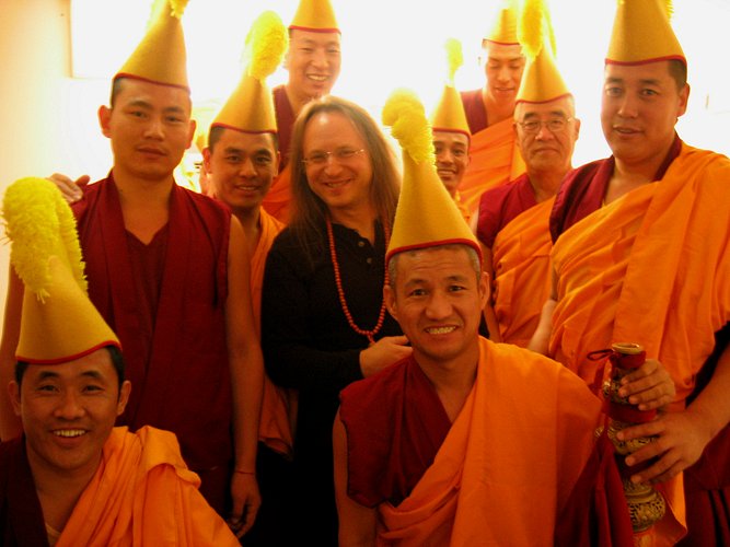 with Drepung Loseling Tibetan Monks