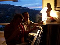 Rob and Mark hard at work in La Jolla